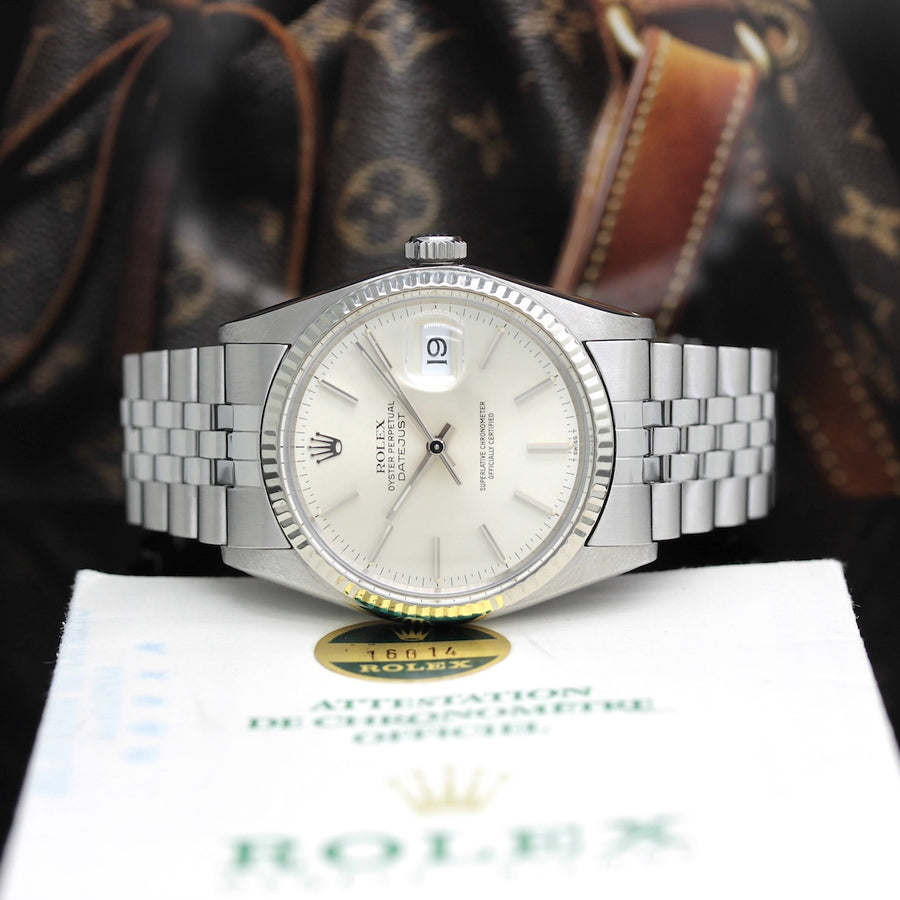 Rolex Datejust Stahl Weißgold Automatik Ref: 16014