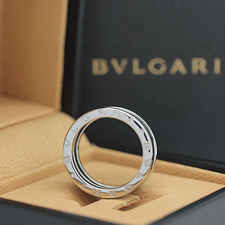 Bulgari B Zero 1 Ring – 3 Band Ring in 18KT Weißgold Gr. 56