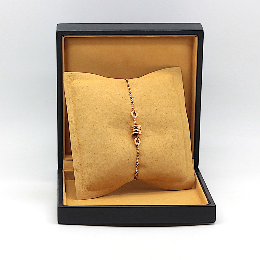 Bulgari B Zero 1 Armband mit Anhänger in 18KT Rosegold & Bulgari Box