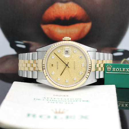 Rolex Datejust Stahl/Gold Automatik Ref: 16233