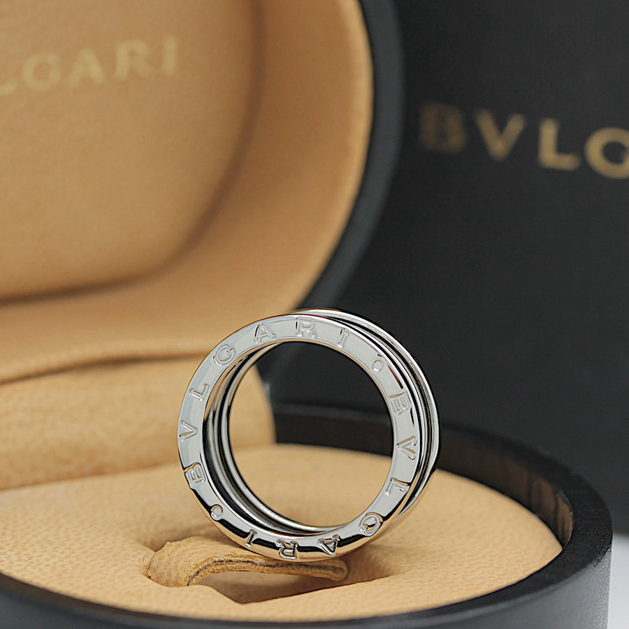 Bulgari B Zero 1 Ring – 3 Band Ring in 18KT Weißgold Gr. 56