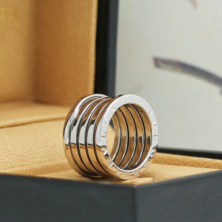 Bulgari B Zero 1 Ring – 5 Band Ring in 18KT Weißgold Gr. 50