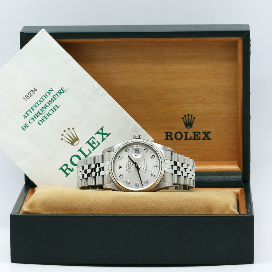Datejust Stahl Weißgold Automatik Ref: 16234