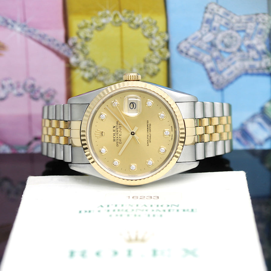 Rolex Datejust Stahl/Gold Automatik Ref: 16233