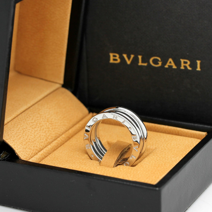Bulgari B Zero 1 Ring – 3 Band Ring in 18KT Weißgold Gr. 58