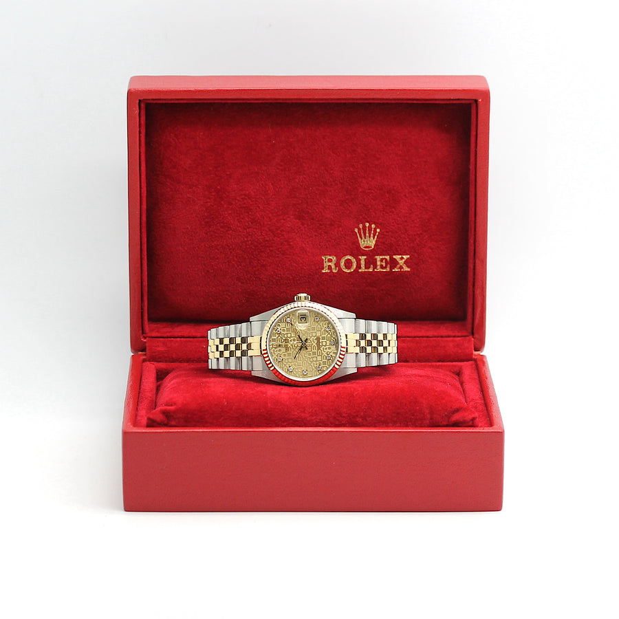 Rolex Datejust Medium Stahl/Gold Automatik Ref: 68273 mit Rolex Box von 1994