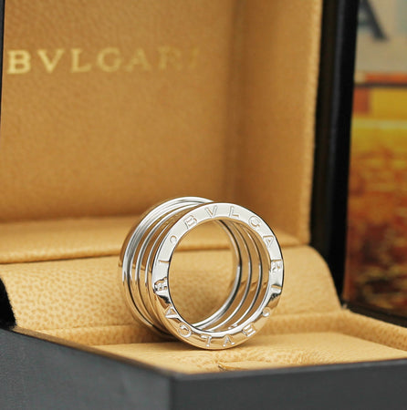 Bulgari B Zero 1 Ring – 4 Band Ring in 18KT Weißgold Gr. 49