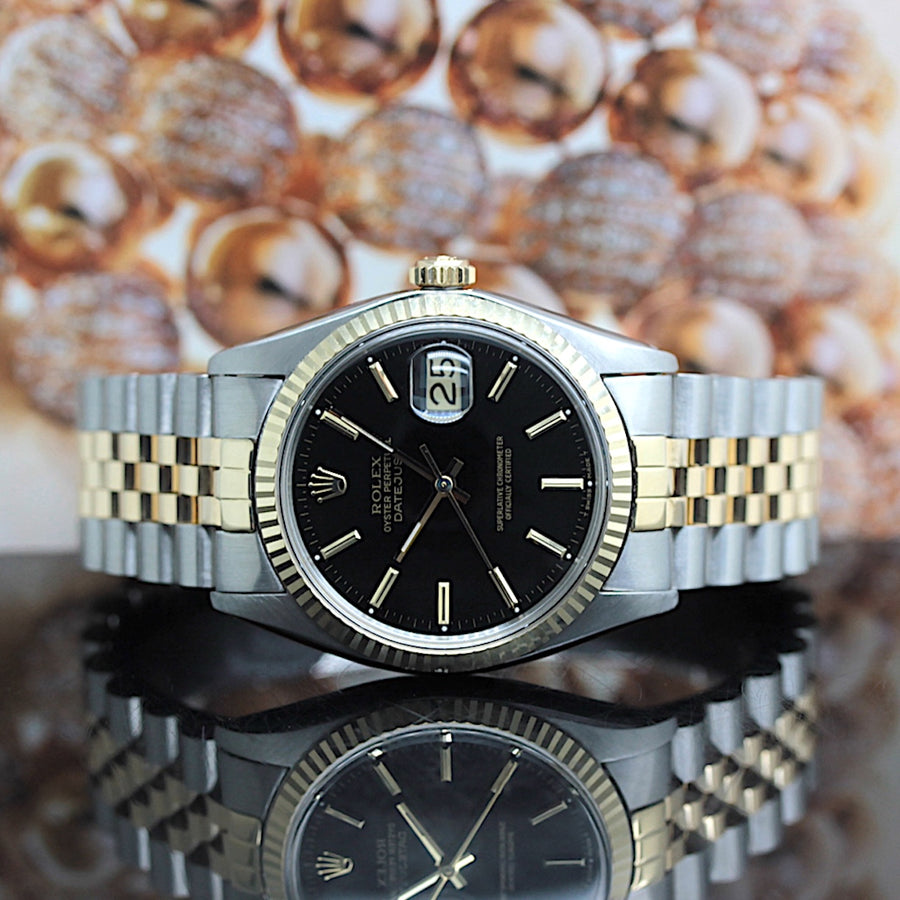 Rolex Datejust Stahl / Gold Ref: 16013 mit Rolex Box von 1979