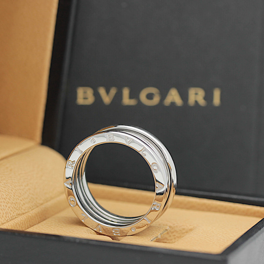 Bulgari B Zero 1 Ring – 3 Band Ring in 18KT Weißgold Gr. 60