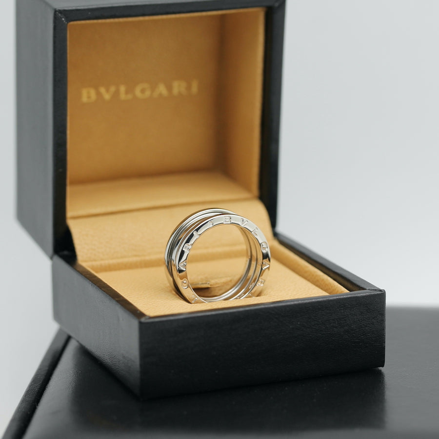 Bulgari B Zero 1 Ring – 3 Band Ring in 18KT Weißgold Gr. 59