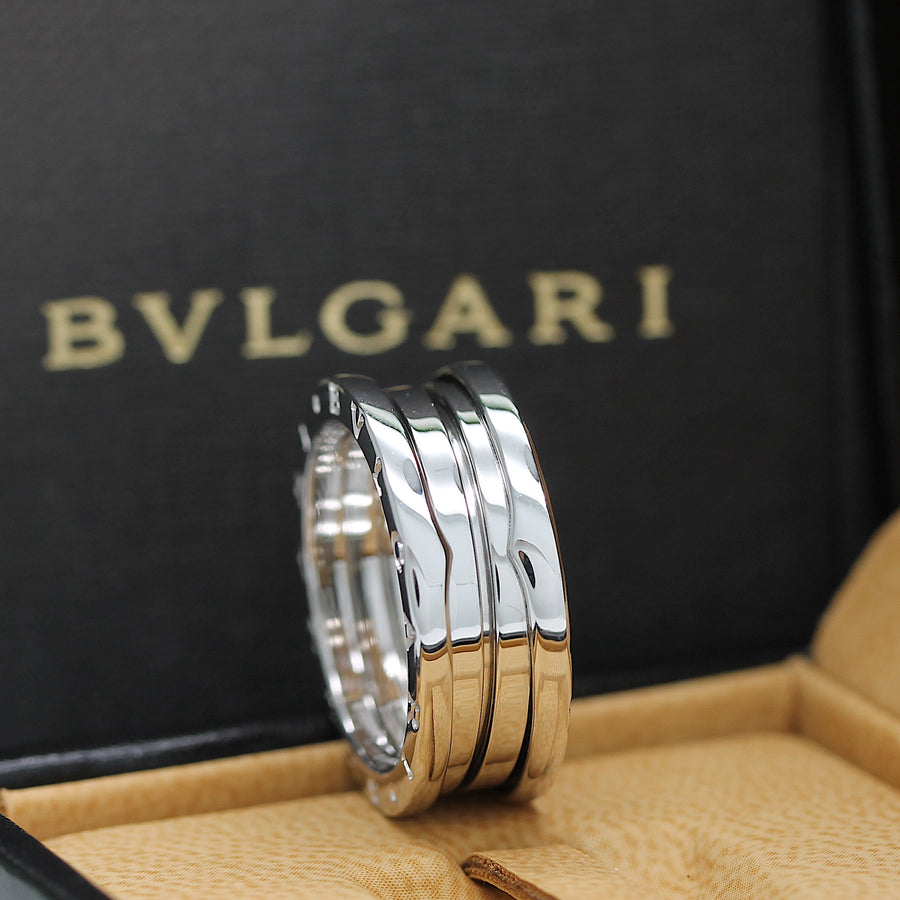 Bulgari B Zero 1 Ring – 3 Band Ring in 18KT Weißgold Gr. 61