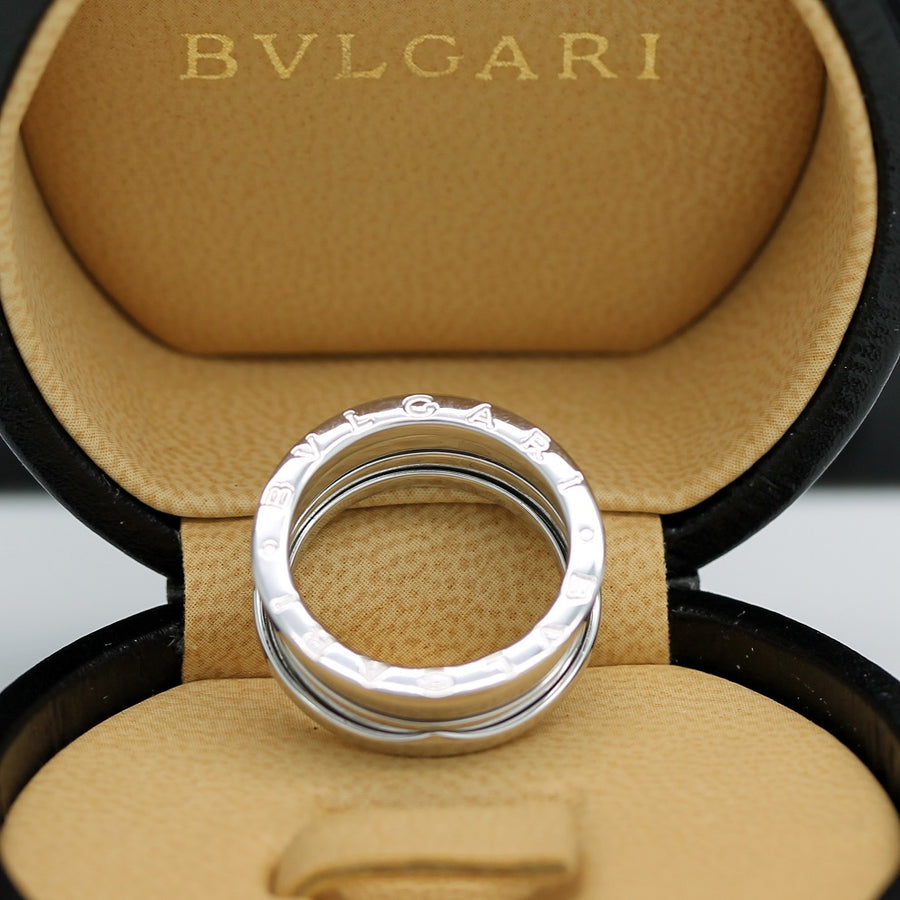 Bulgari B Zero 1 Ring – 3 Band Ring in 18KT Weißgold Gr. 57