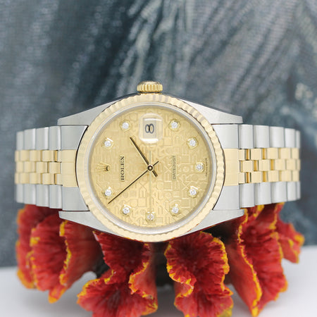 Rolex Datejust Stahl/Gold Automatik Ref: 16233