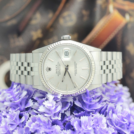 Rolex Datejust Stahl Weißgold Automatik Ref: 16014