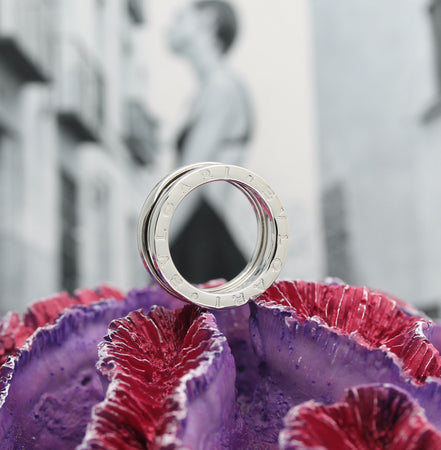 Bulgari B Zero 1 Ring –  3 Band Ring in 18KT Weißgold Gr. 53