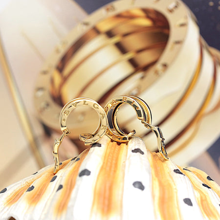 Bulgari B - Zero 1 Ohrclips - Creolen in 18KT Gold mit Bulgari Box