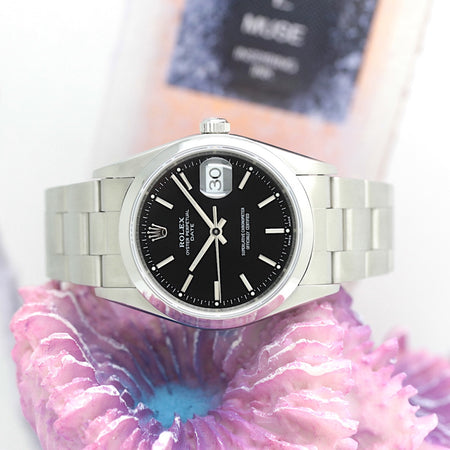 Rolex Date Stahl Automatik Ref: 15210 mit Rolex Box & Papiere von 2001