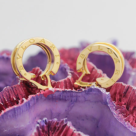 Bulgari B - Zero 1 Ohrclips - Creolen in 18KT Gold mit Bulgari Box