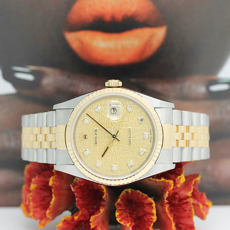 Rolex Datejust Stahl/Gold Automatik Ref: 16233