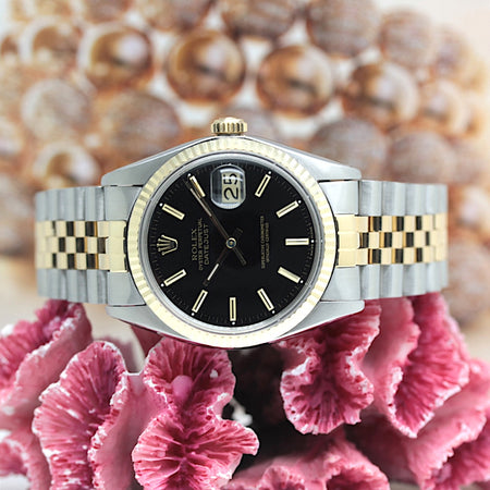 Rolex Datejust Stahl / Gold Ref: 16013 mit Rolex Box von 1979