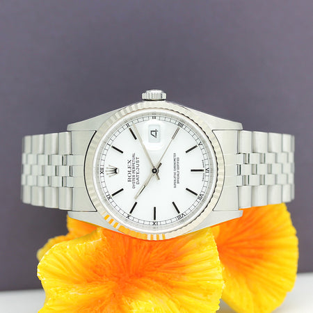 Rolex Datejust Stahl/Weißgold Automatik Ref: 16234