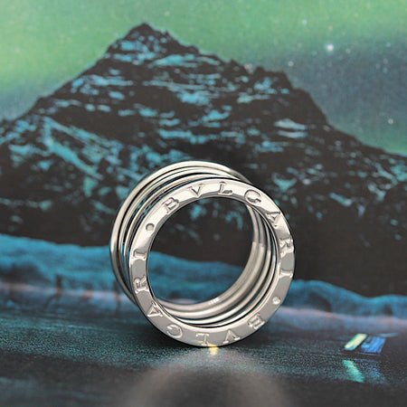 Bulgari B Zero 1 Ring –  4 Band Ring in 18KT Weißgold Gr. 53