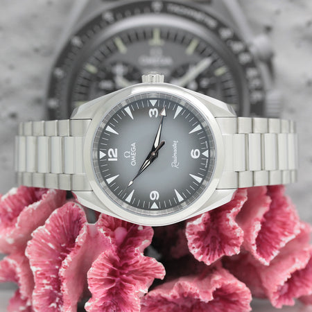 Omega Railmaster Stahl Ref: 235.10.38.20.06.001 mit Box & Papiere von 2025