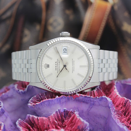 Rolex Datejust Stahl Weißgold Automatik Ref: 16014