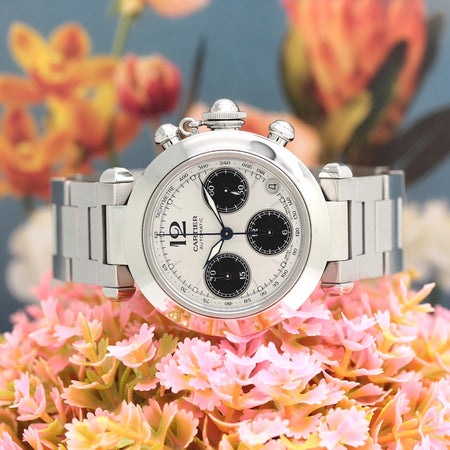 Cartier Pasha C Chronograph Stahl Automatik Ref: 2412