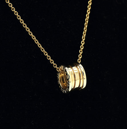 Bulgari B Zero 1 Halskette mit Anhänger in 18KT Gold & Bulgari Box