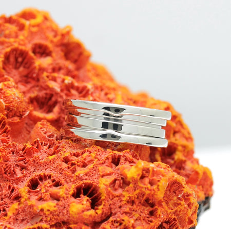 Bulgari B Zero 1 Ring – 3 Band Ring in 18KT Weißgold Gr. 59