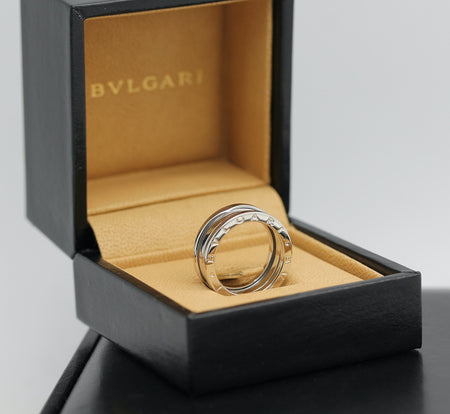 Bulgari B Zero 1 Ring –  3 Band Ring in 18KT Weißgold Gr. 55