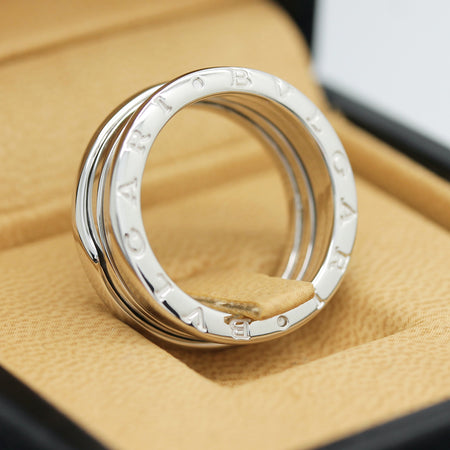 Bulgari B Zero 1 Ring – 3 Band Ring in 18KT Weißgold Gr. 59