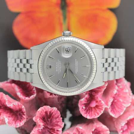 Rolex Datejust Stahl Weißgold Automatik Ref: 1601