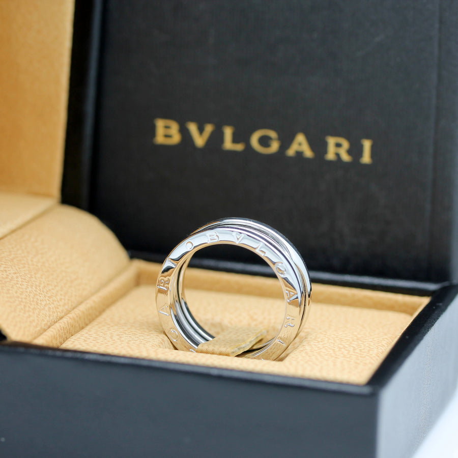 Bulgari B Zero 1 Ring – 3 Band Ring in 18KT Weißgold Gr. 61