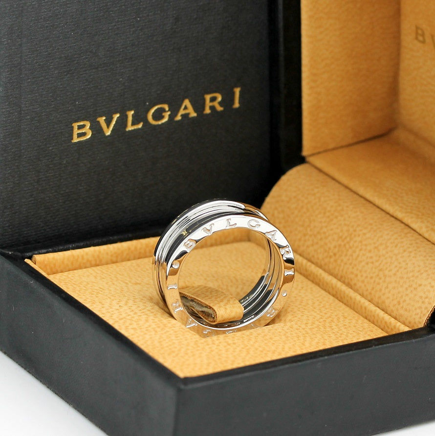 Bulgari B Zero 1 Ring – 3 Band Ring in 18KT Weißgold Gr. 60