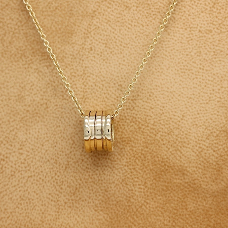 Bulgari B Zero 1 Halskette mit Anhänger in 18KT Gold & Bulgari Box