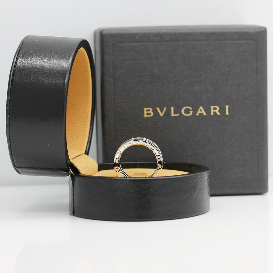 Bulgari B Zero 1 Ring – 3 Band Ring in 18KT Weißgold Gr. 55